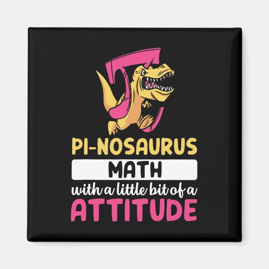 Pi Math Mathematics Dinosaur Dino Pi Day  Magnet (Vorne)