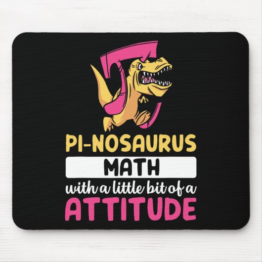 Pi Math Mathematics Dinosaur Dino Pi Day  Mousepad (Vorne)