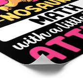 Pi Math Mathematics Dinosaur Dino Pi Day  Poster (Ecke)