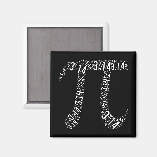 Pi Math Nerd Magnet (Vorderseite/Rückseite)