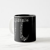 Pi Math Nerd Zweifarbige Tasse (Vorderseite Links)