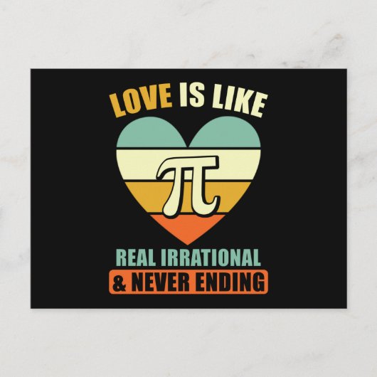 Pi Math Saying Postkarte (Vorderseite)