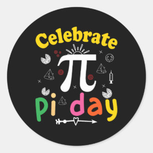 Pi Math Science Stem Geschenk 3,14 Pi Tag 1 Runder Aufkleber