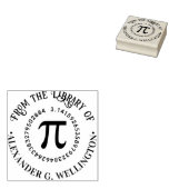 Pi Math Symbol griechischer Buchstabenbibliotheksn Gummistempel (Stempel)
