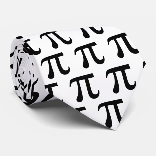 Pi Math Symbol Krawatte (Gerollt)