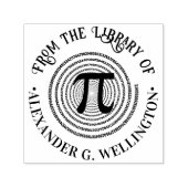 Pi Math Symbol Spiral Griechische Bibliothek Buchn Permastempel (Design)