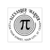 Pi Math Symbol Spiral griechischer Letter Name Adr Gummistempel (Prägung)