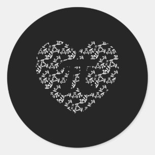 Pi Math Teacher Pi Herzform Pi Tag Runder Aufkleber
