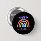Pi Math Teacher Students Funny International Happy Button (Vorne & Hinten)