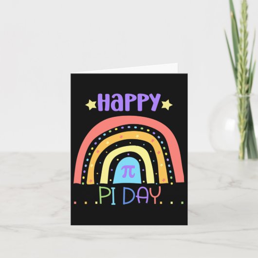 Pi Math Teacher Students Funny International Happy Karte (Vorderseite)