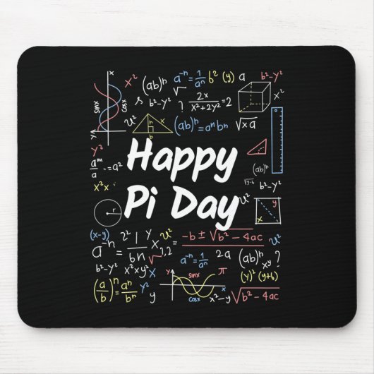 Pi Math Teacher Students Funny International Happy Mousepad (Vorne)