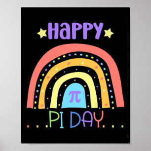 Pi Math Teacher Students Funny International Happy Poster