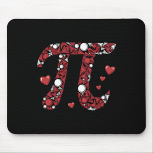 Pi Mathe Liebhaber Lehrer Valentinstag Herzen Lieb Mousepad
