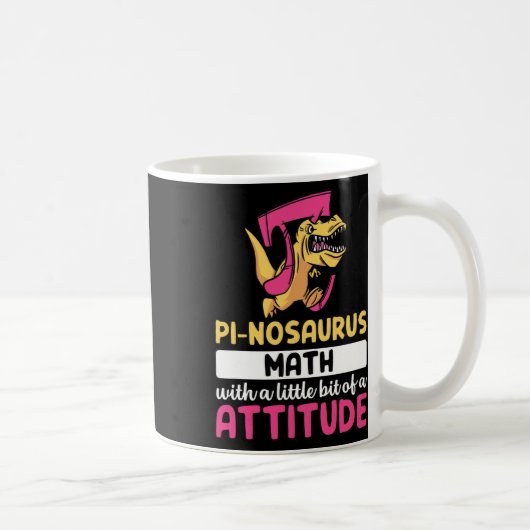 Pi Mathe Mathematik Dinosaurier Dino Pi Tag Kaffeetasse (Rechts)