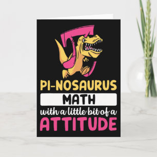 Pi Mathe Mathematik Dinosaurier Dino Pi Tag  Karte