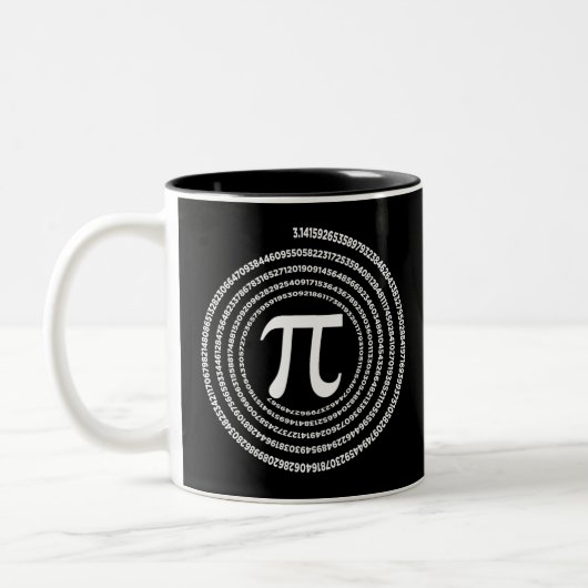 Pi Mathematics Pi Math Zweifarbige Tasse (Links)