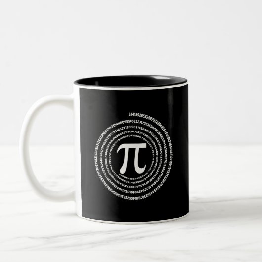 Pi Mathematics Pi Maths Zweifarbige Tasse (Links)