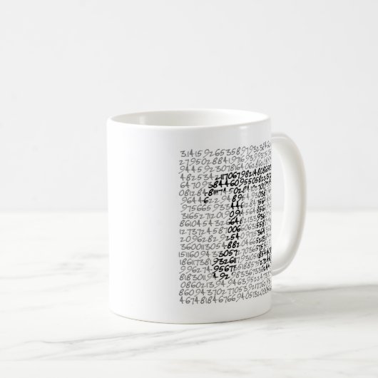 PI MATHEMATISCH KONSTANT KAFFEETASSE (VorderseiteRechts)
