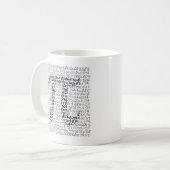 PI MATHEMATISCH KONSTANT KAFFEETASSE (Vorderseite Links)