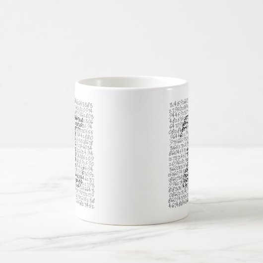 PI MATHEMATISCH KONSTANT KAFFEETASSE (Mittel)