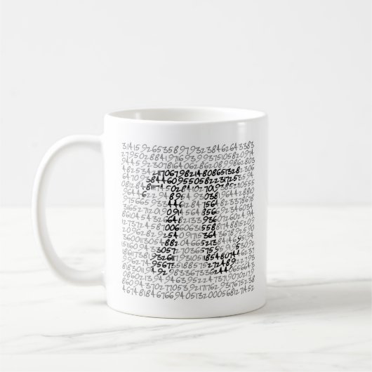 PI MATHEMATISCH KONSTANT KAFFEETASSE (Links)