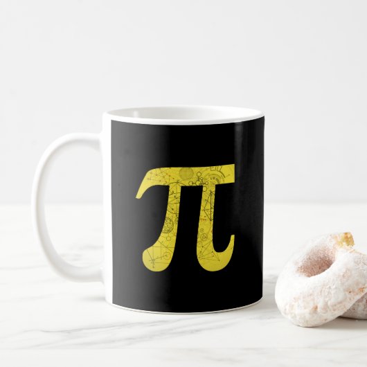 Pi - mathematische Symbole Kaffeemaschine Tasse (Mit Donut)