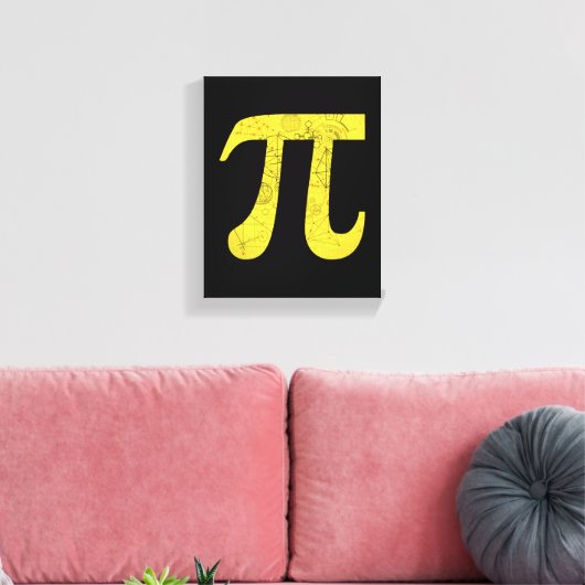 Pi - mathematische Symbole Leinwanddruck (Insitu (Wohnzimmer))