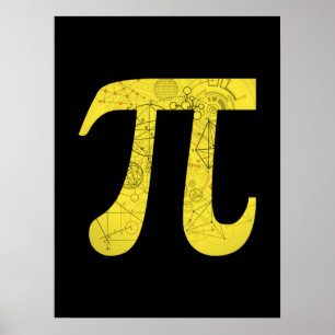Pi - mathematische Symbole Poster