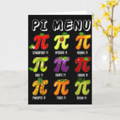 Pi-Menü 3.14 Pi-Symbol Lustiger Fruchtlehrer Kind Karte (Gelbe Blume)