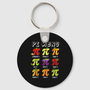 Pi-Menü 3.14 Pi-Symbol Lustiger Obst-Lehrer-Kinder Schlüsselanhänger