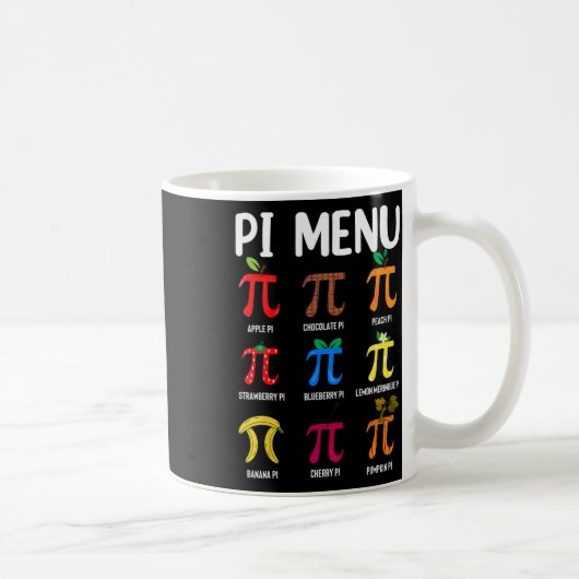 Pi Menü 3.14 Pi Symbol - Mathe Teacher Happy Pi Da Kaffeetasse (Rechts)