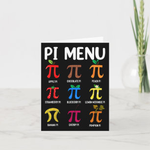 Pi Menü 3.14 Pi Symbol - Mathe Teacher Happy Pi Da Karte