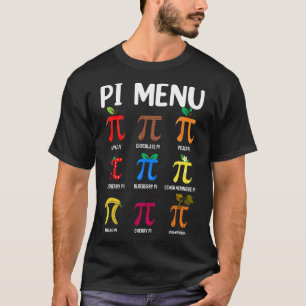Pi Menü 3.14 Pi Symbol - Mathe Teacher Happy Pi Da T-Shirt