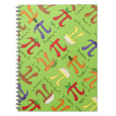 Pi Menu Niedlich Mathematik Pi Day Notebook Notizblock (Vorderseite)