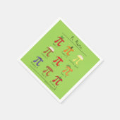Pi Menu Niedlich Mathematik Pi Day Party Napkins Serviette (Ecke)