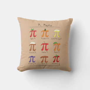 Pi Menü Niedlich Mathematik Pi Day Pillow Kissen