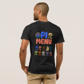 Pi Menu T-Shirt – Funny Math & Pizza Tee for Pi Da (Schwarz voll)