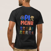 Pi Menu T-Shirt – Funny Math & Pizza Tee for Pi Da (Rückseite)