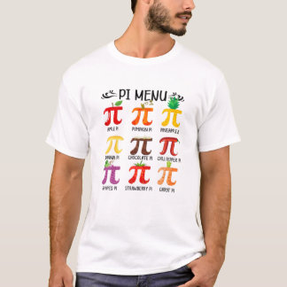 Pi Menü Tropische Früchte Funny Pi Tag für Kinderg T-Shirt