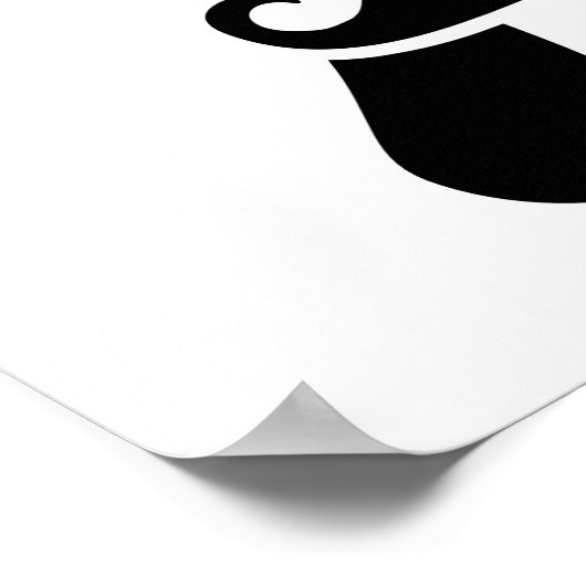 Pi Mustache-Sonnenbrille Poster (Ecke)