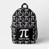 Pi Muster Bedruckter Rucksack (Vorderseite)