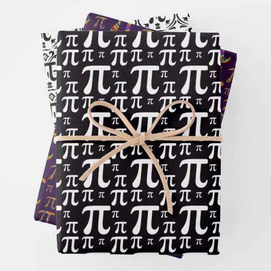 Pi-Muster Geschenkpapier Set (Beispiel)