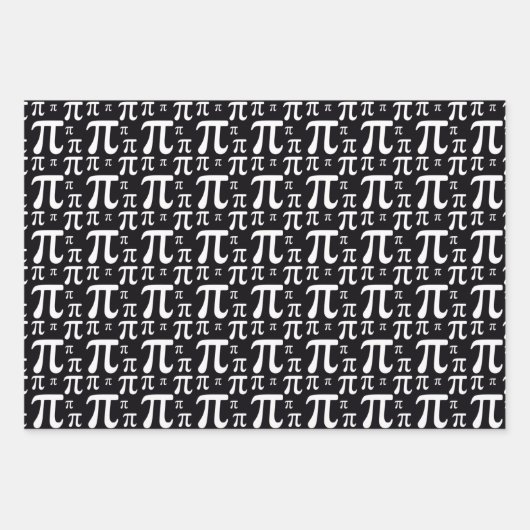 Pi-Muster Geschenkpapier Set (Vorderseite)