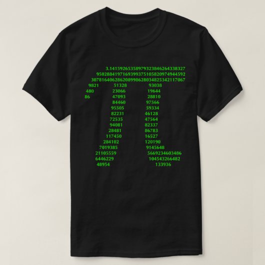 Pi number 314 math quotes 4 T-Shirt (Design vorne)