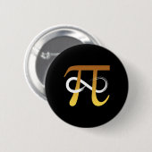Pi Number 3.14 Unendlichkeitssymbol Funny Mah Geek Button (Vorne & Hinten)
