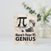 Pi Number Spaß Postkarte (Stehend Vorderseite)