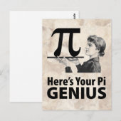 Pi Number Spaß Postkarte (Vorne/Hinten)
