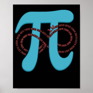 Pi Nummer 3.141 Infinity Geek Poster
