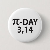 Pi Nummer als Pi-Tag Button (Vorderseite)