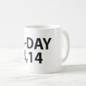 Pi Nummer als Pi-Tag Kaffeetasse (VorderseiteRechts)